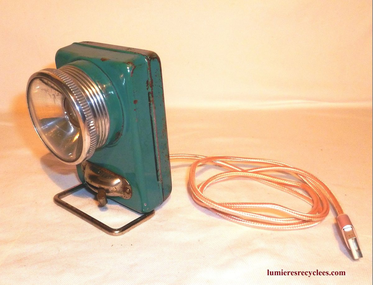 AMI " - La lampe de poche vintage connectée USB - VENDUE - Lumières  Recyclées by Jeanphi