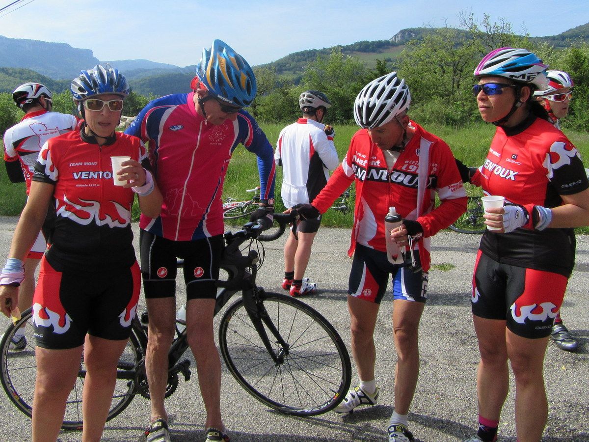 A la randonnée J.Rivat le 8 mai 2016 - André avec le maillot de St Péray, un grand bonhomme !!!
