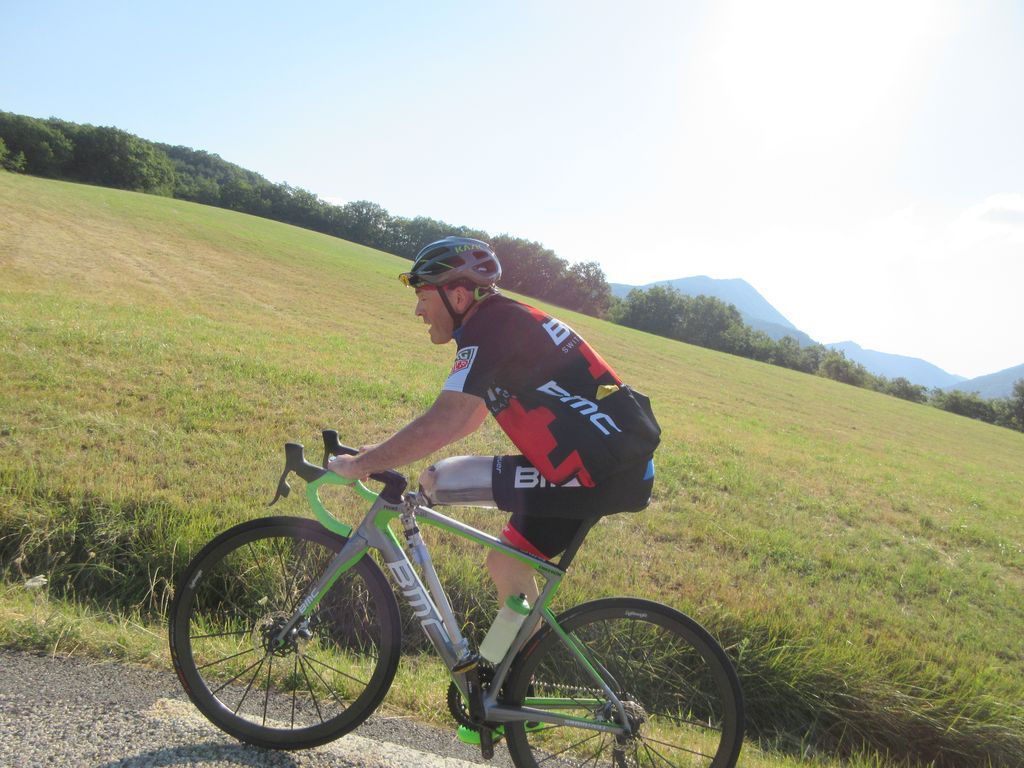 Dom a prévu un parcours qui grimpe 