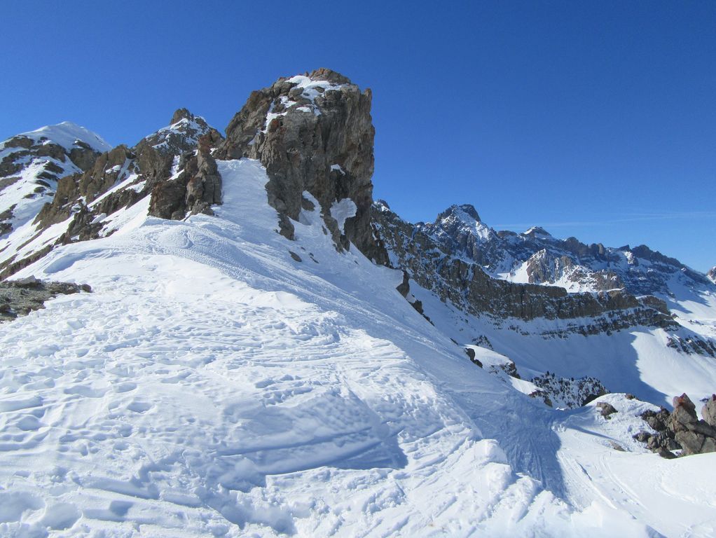 Col Tronchet ... vue sur les Ecrins 