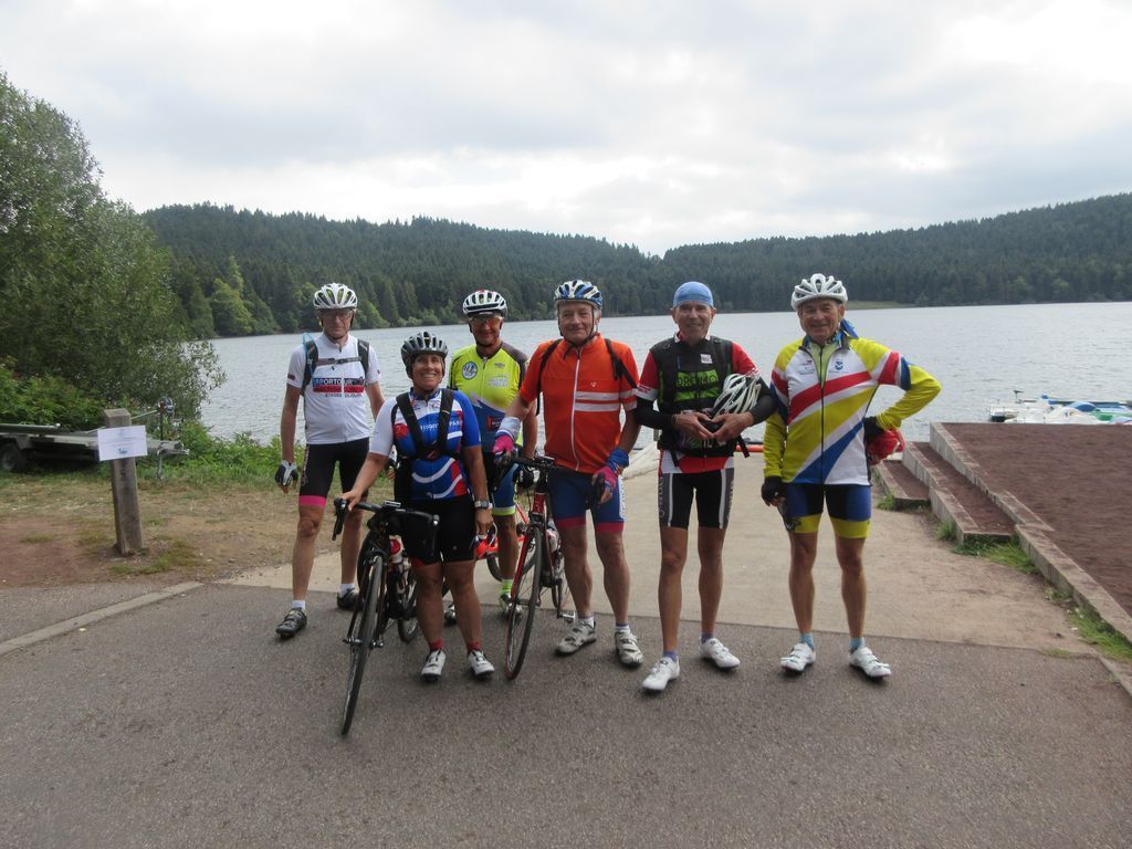 Lac du Bouchet , Jean-Paul, Brigitte, Jean-Luc, Maurice, Gilles et Christian 