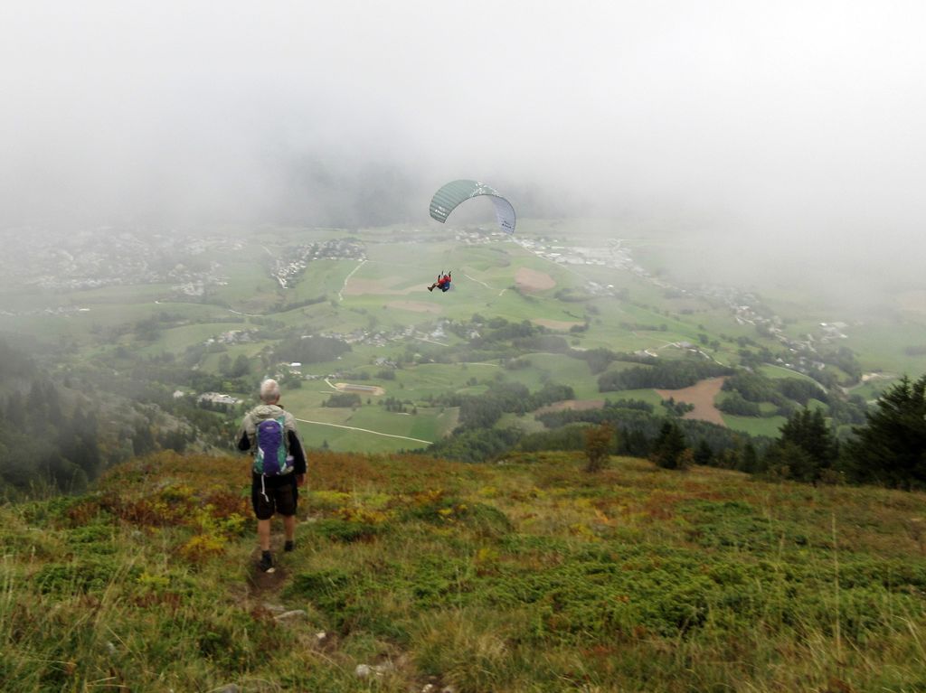Le tour des Crocs dans la brume d'automne 