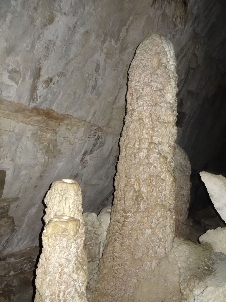 Grotte de Bournillon, salle des stalagtites géantes