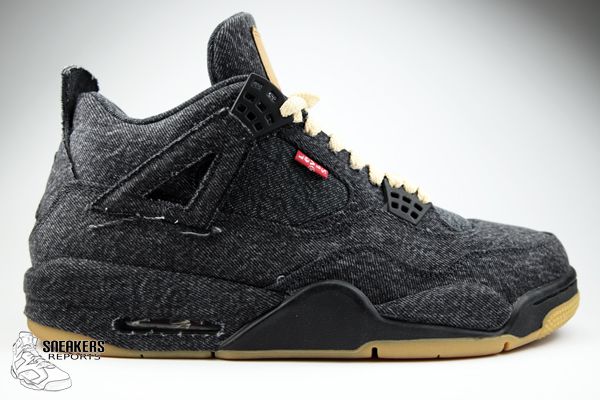 Nike Air Jordan IV Rétro LEVI'S Denim Black - sneakers-reports