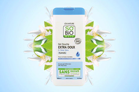 test du gel douche Extra Doux à l' Aloe Vera
