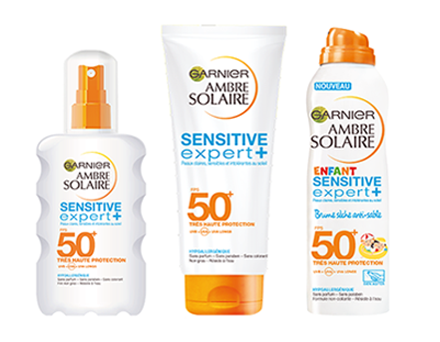 Test de la gamme Sensitive Expert+ Ambre Solaire Garnier