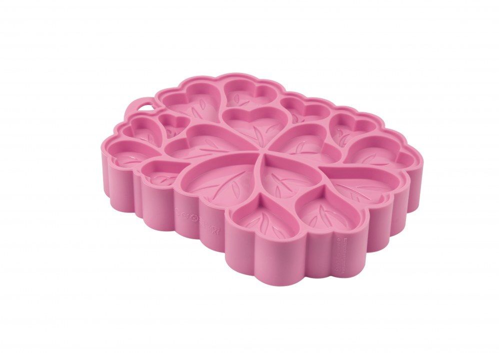 test du moule en silicone 2 en 1 Heart Flower de Charles Viancin
