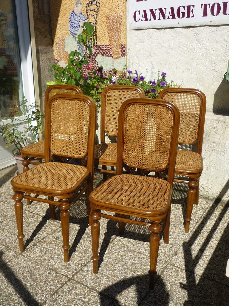 restauration de chaises cannées THONET - Le blog de Jadis