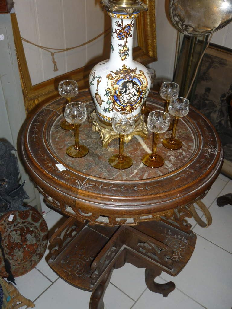 table ancienne de fumeur XIXe