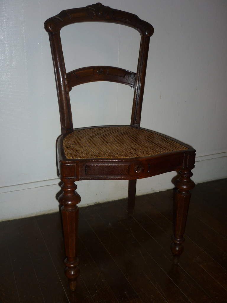 chaise fin XIX cannée