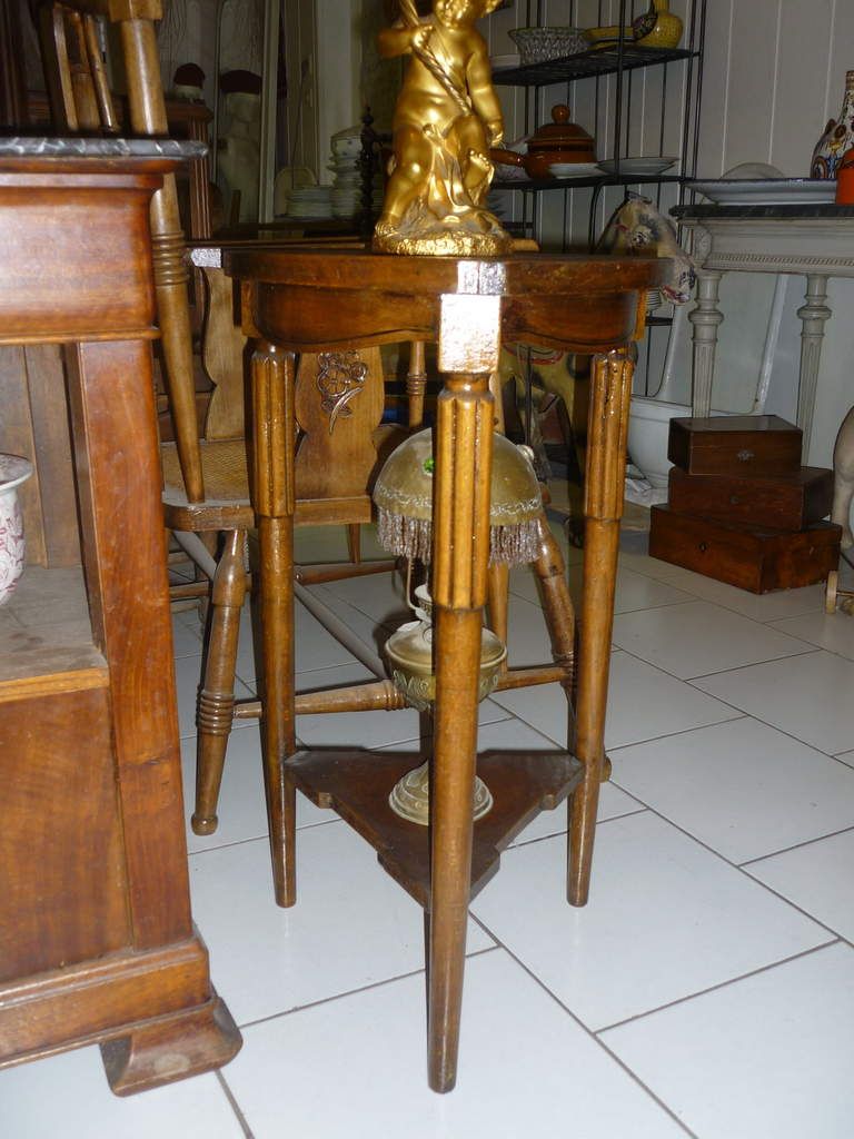 petite sellette ancienne en bois