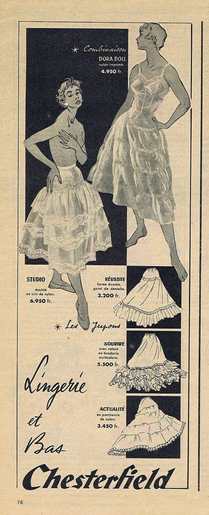 Chesterfield publicité bas 1956