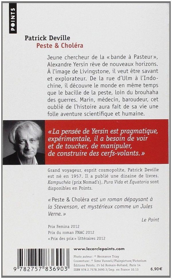 Livre : &quot;Peste &amp; Choléra&quot; par Patrick Deville
