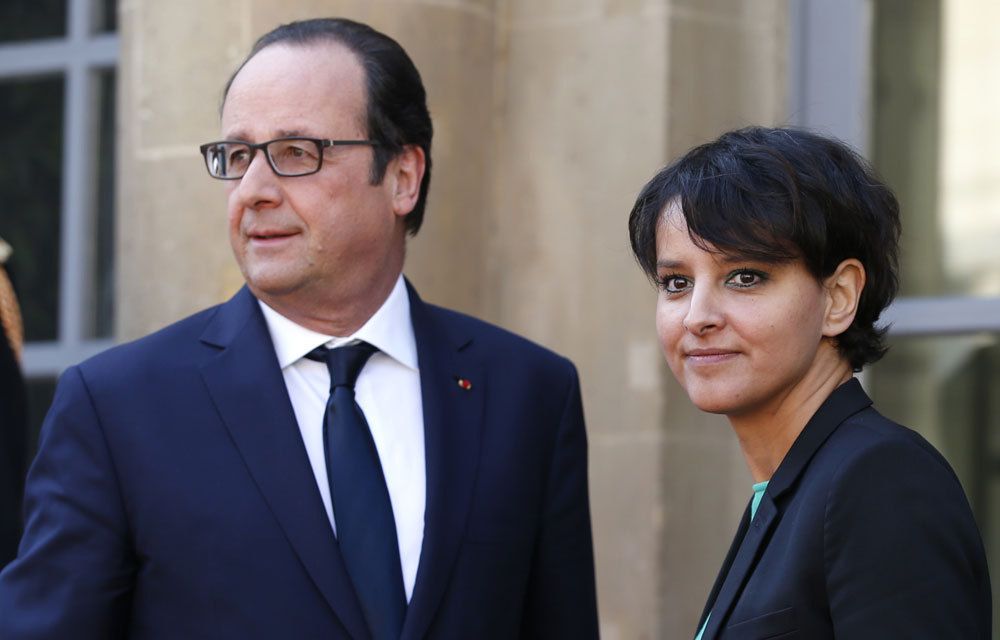FRANCOIS HOLLANDE ET NAJAT VALLAUD-BELKACEM ONT DECU LES ENSEIGNANTS !...