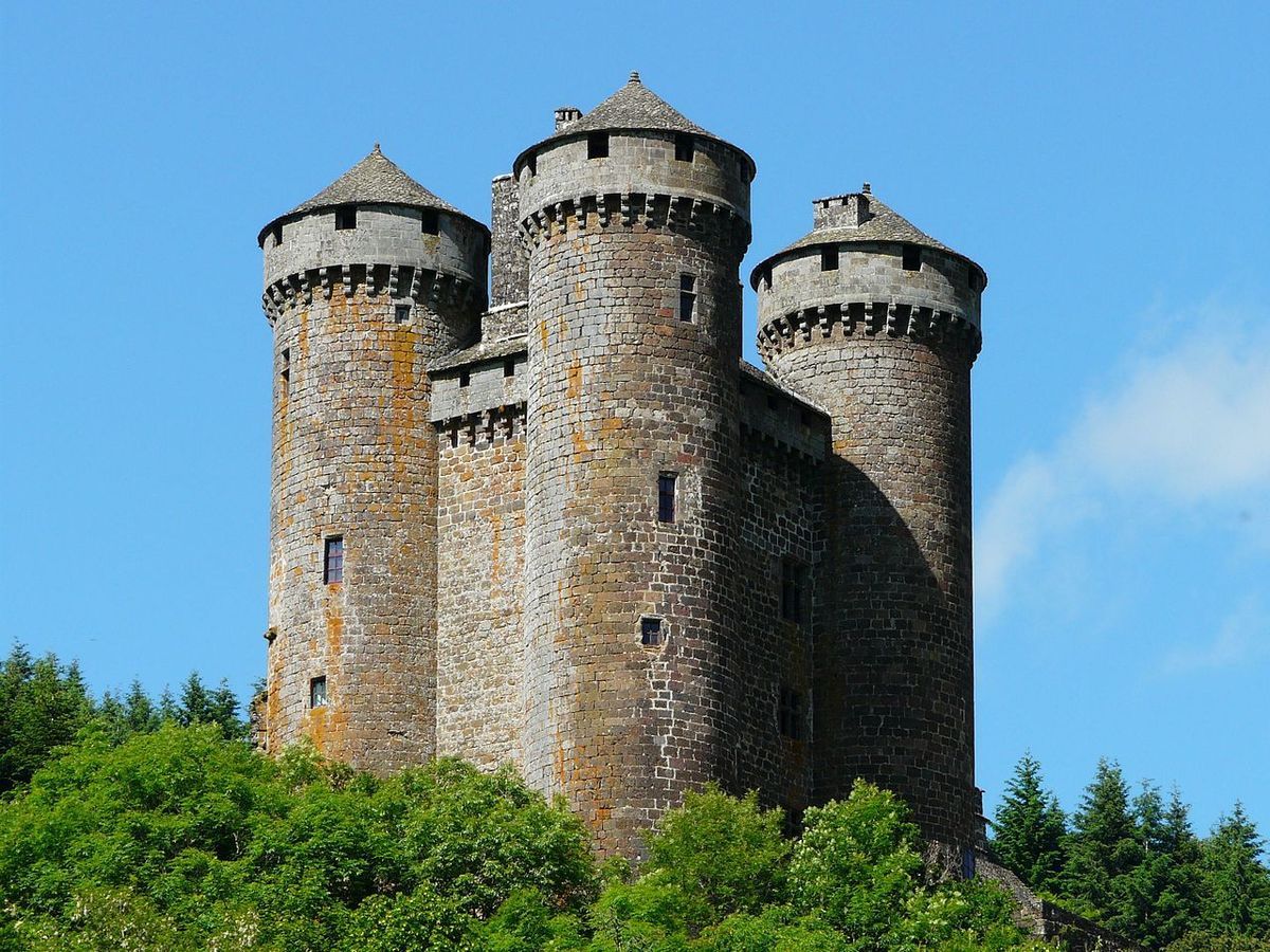 TRESORS DU PATRIMOINE FRANCAIS : TOURNEMIRE (CANTAL) - LE CHATEAU D'ANJONY