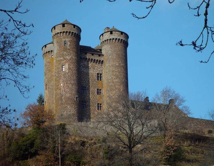 TRESORS DU PATRIMOINE FRANCAIS : TOURNEMIRE (CANTAL) - LE CHATEAU D'ANJONY