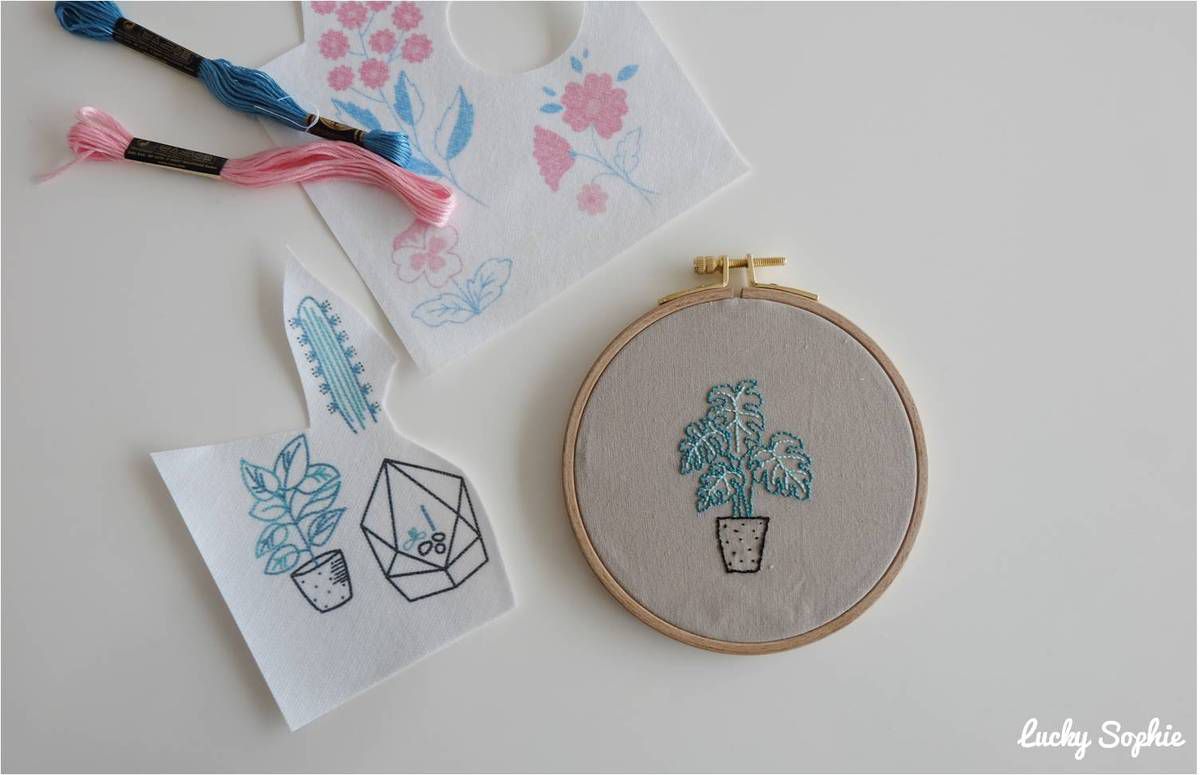 Broderie facile avec le kit magic paper dmc - Lucky Sophie blog famille  voyage