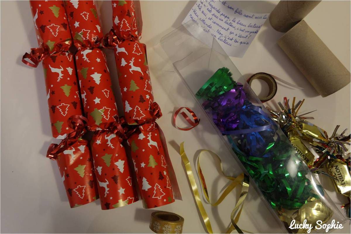 Crackers de Noël DIY enfants - Lucky Sophie blog famille voyage
