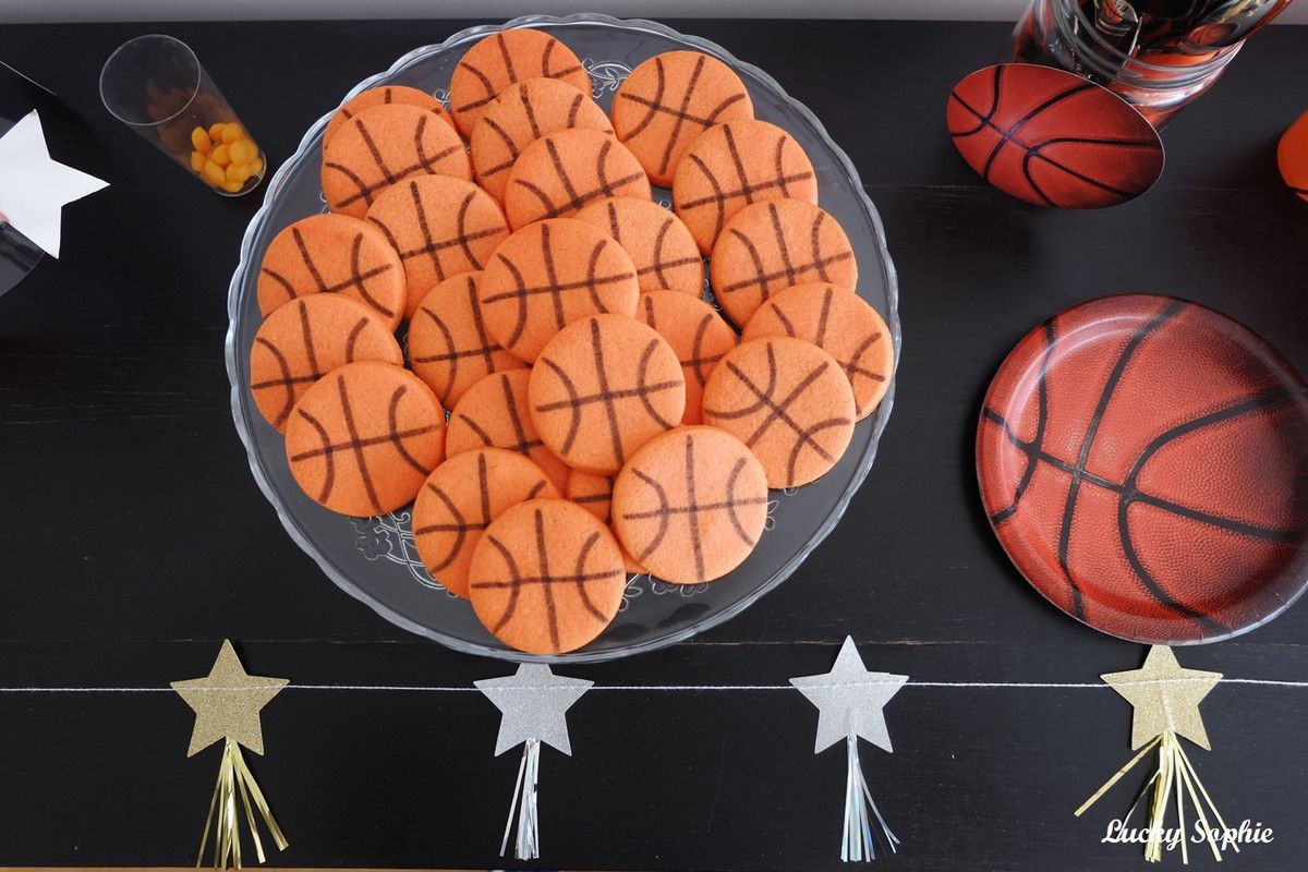 Goûter de fête Basket ball - Lucky Sophie blog famille voyage