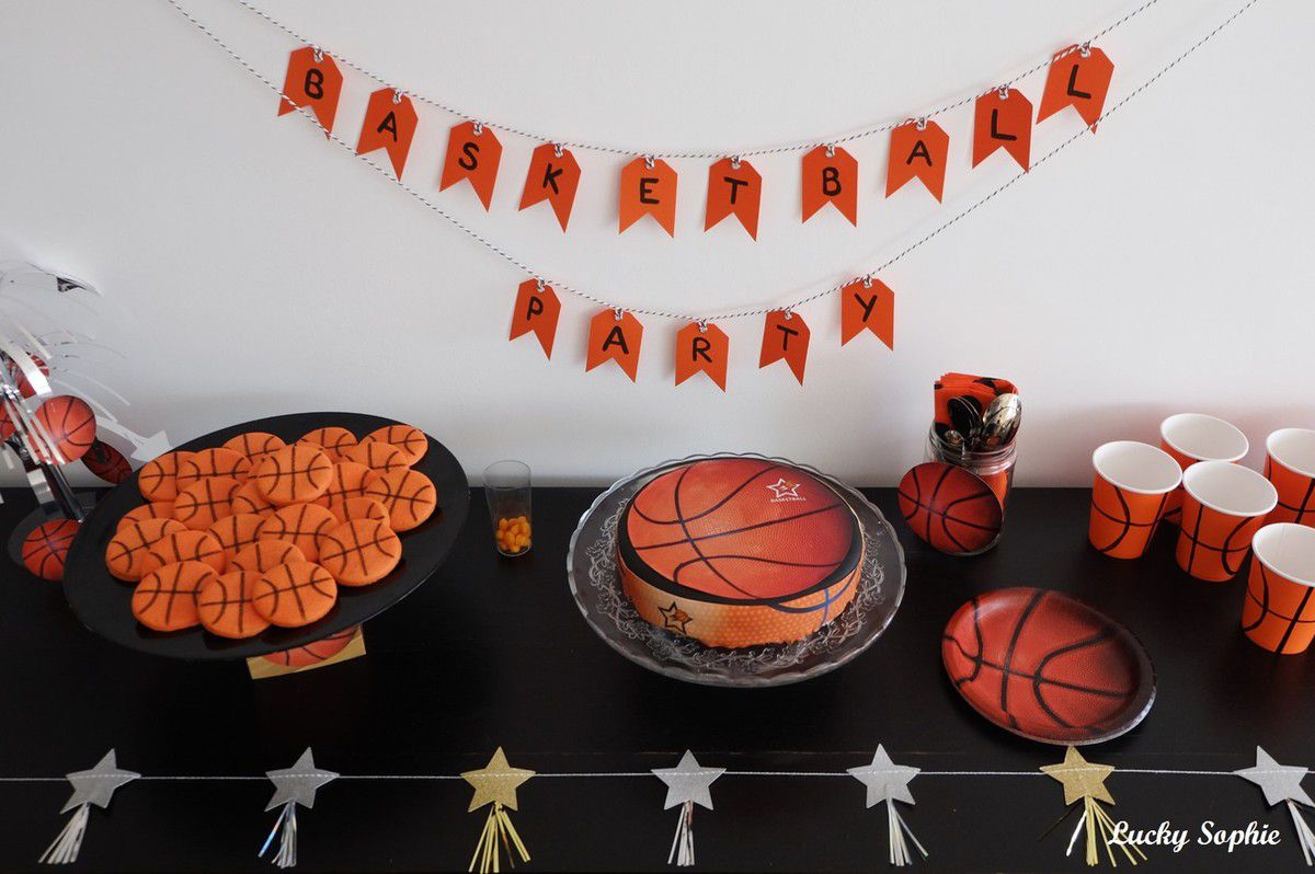 Goûter de fête Basket ball - Lucky Sophie blog famille voyage