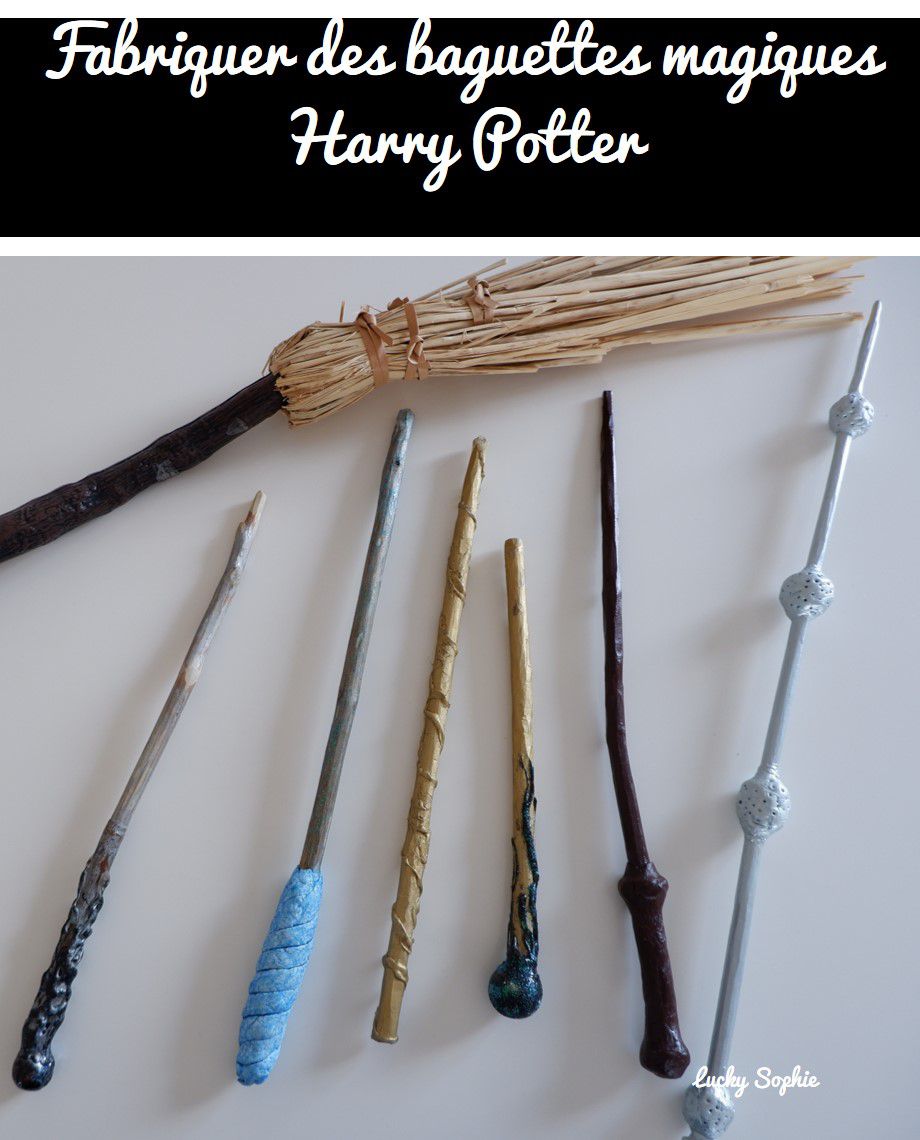 Fabriquer des baguettes magiques Harry Potter - Lucky Sophie blog