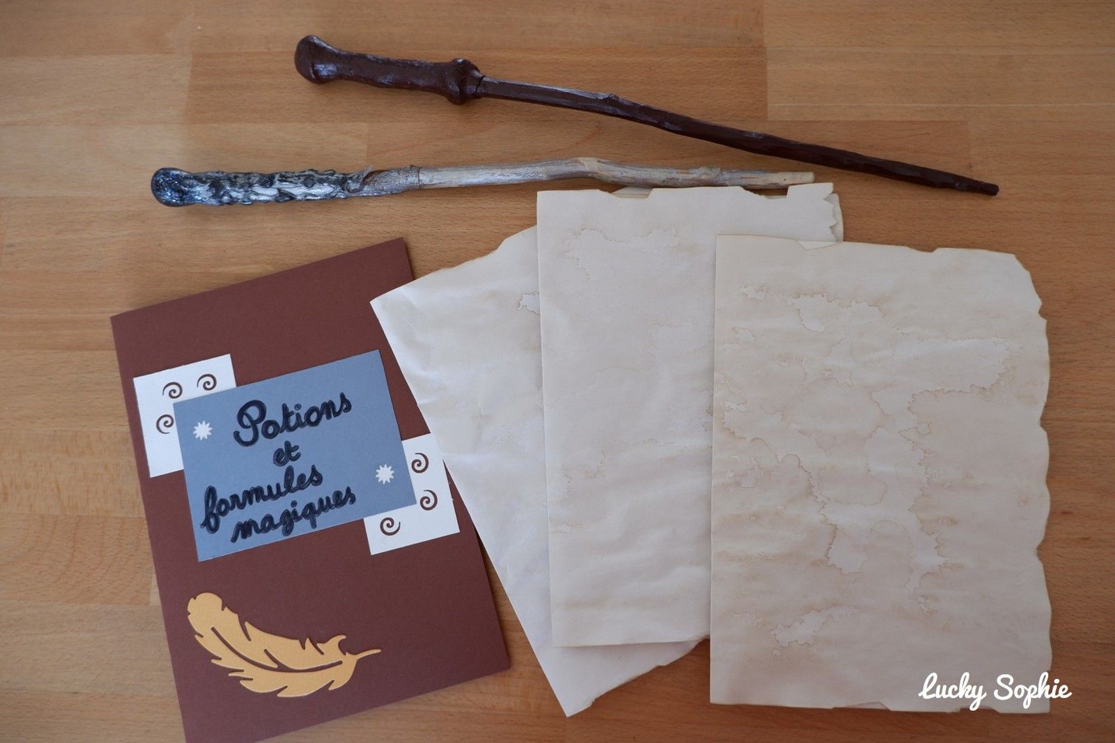 Fabriquer des baguettes magiques Harry Potter - Lucky Sophie blog famille  voyage