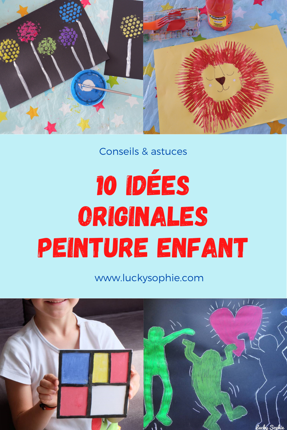 Faire de la peinture avec les enfants - Lucky Sophie blog famille voyage