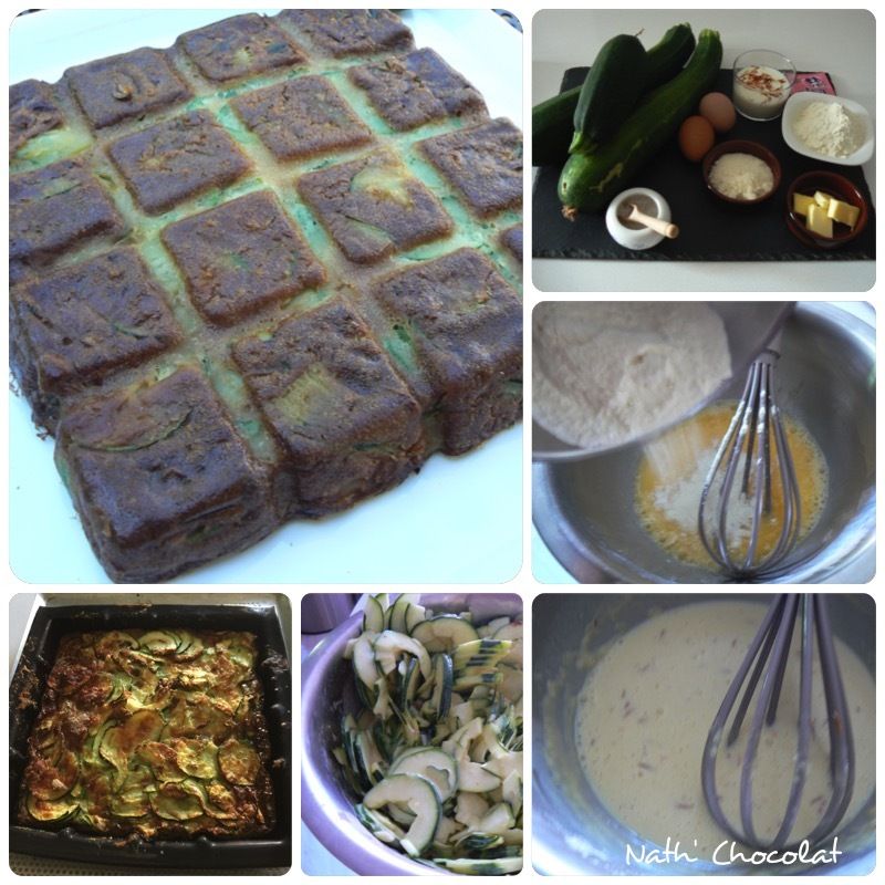 Gâteau invisible courgettes