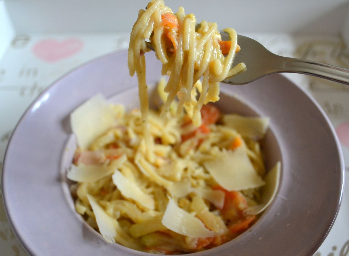 One pot pasta aux légumes d'hiver, ricotta et parmesan - le blog culinaire  pause-nature