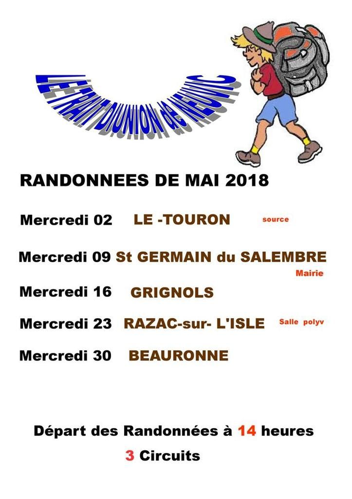 les randonnées du mercredi à Neuvic club Le Trait d'Union