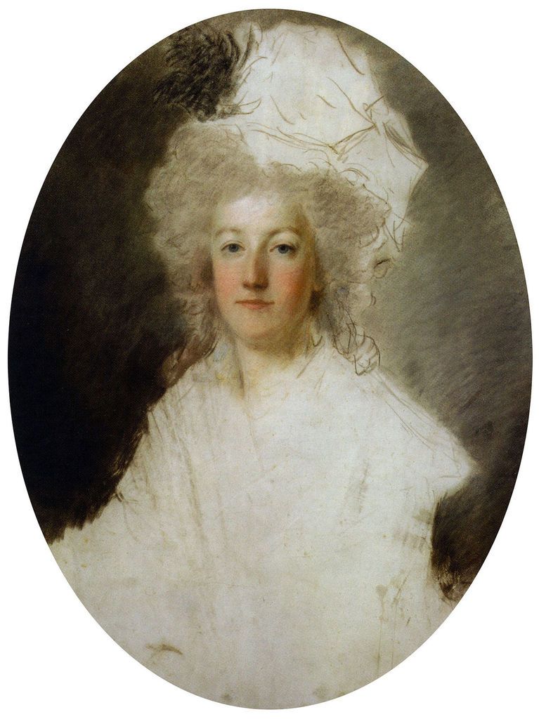 Marie-Antoinette, vers 1792. Pastel de Kuchanski