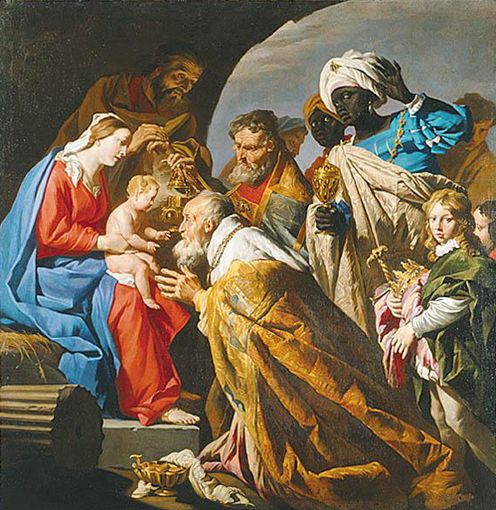 L'Adoration des mages 1640. Mathias Stom. 1600-1653