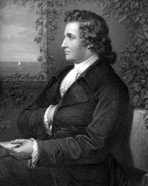 Goethe. Ses poésies inspirèrent Schubert - pas moins de 100 ont été mises en musique par lui.
