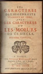 Page de garde d'une édition de 1649 (post mortem)