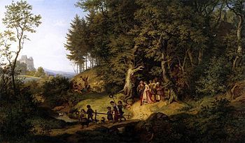 Brautzug im Frühling. 1859. Cortège nuptial au printemps.