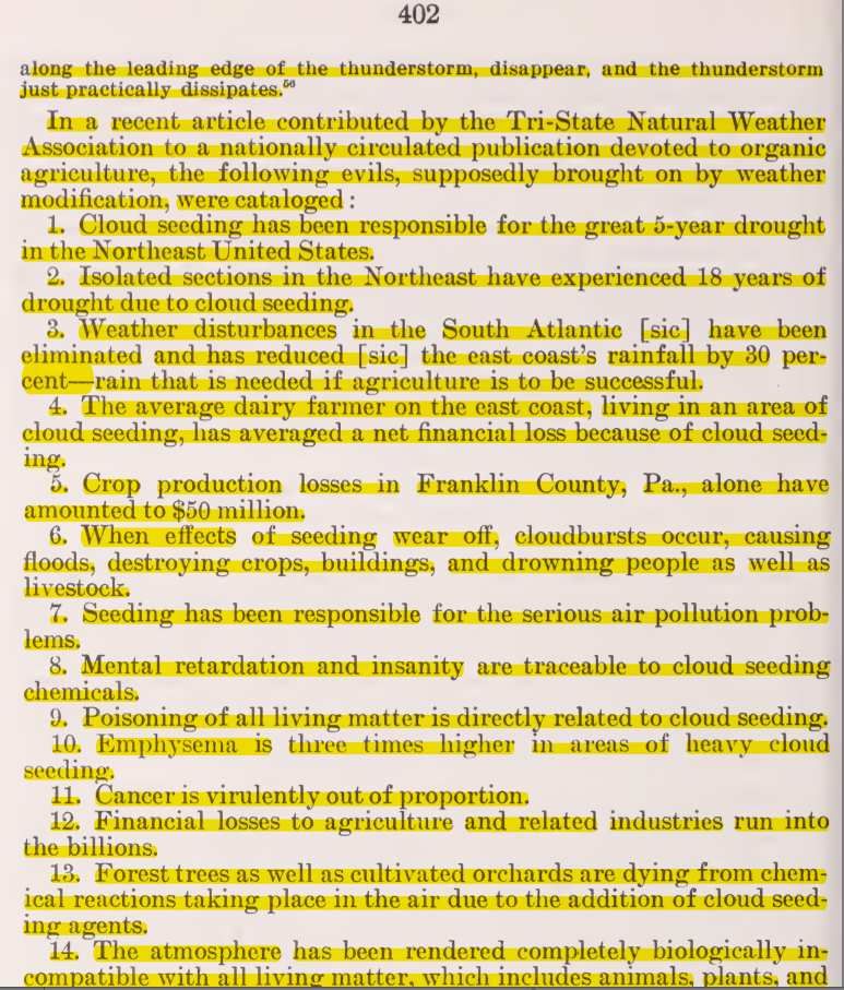 Les ravages de l'ensemencement des nuages : témoignage de 1978 !