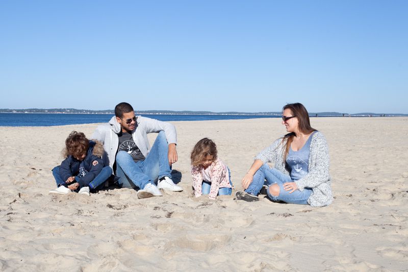 shooting en famille gironde arcachon plage 