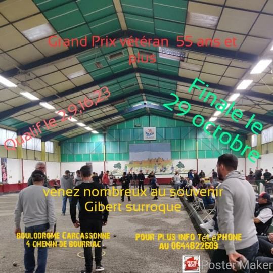 Programme du boulodrome de Carcassonne