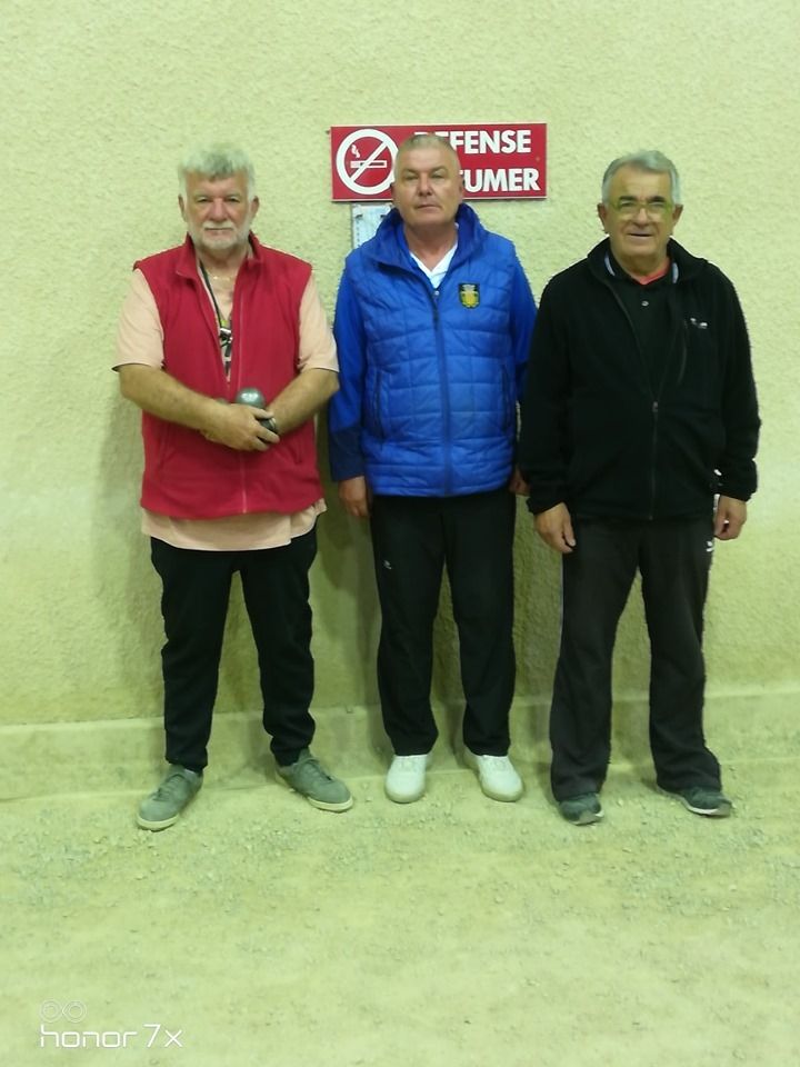 Les 8 qualifiés du trophée de la ville 55 et+ du jeudi 17/10/19