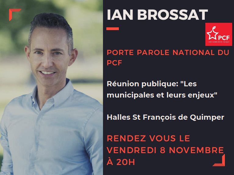 Ian Brossat à Quimper le 8 novembre (communiqué)