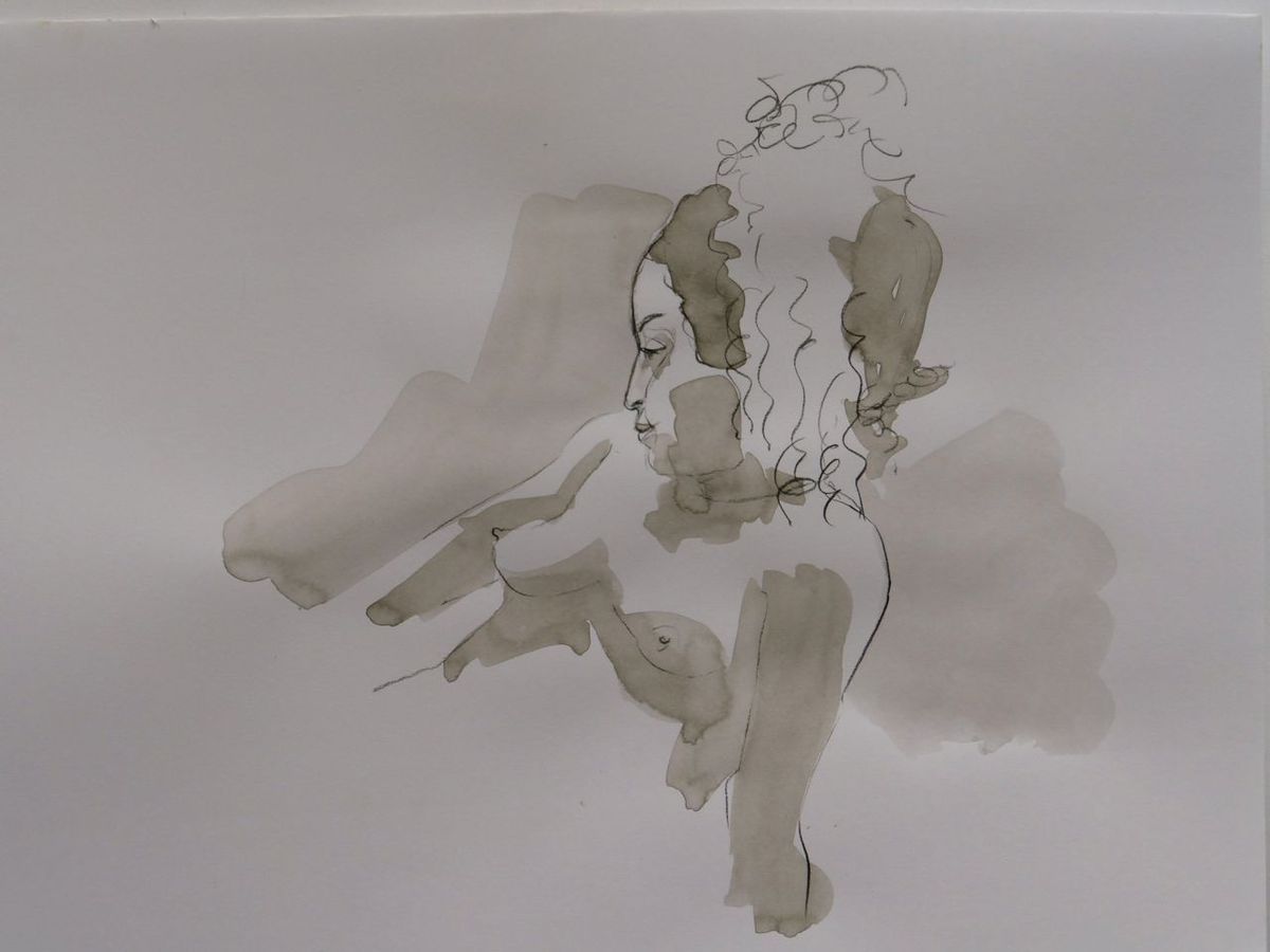 crayon et encre de chine sur papier (32x50cm)