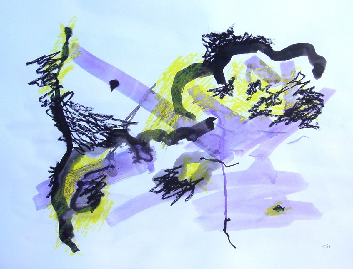 technique mixte sur papier - (50 x 70 cm) - (certaines de ces oeuvres ne sont plus disponibles)