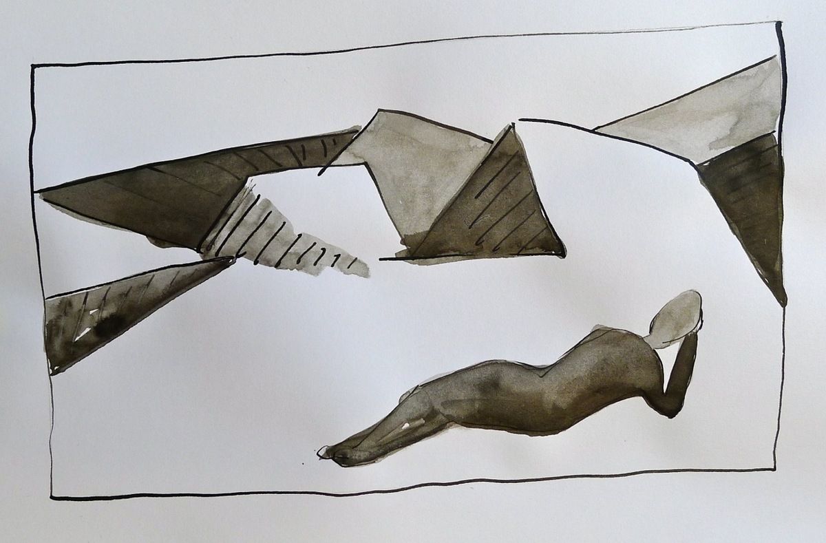 encre sur papier