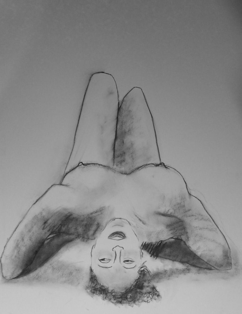 fusain sur papier - 50 cm x 70 cm - 