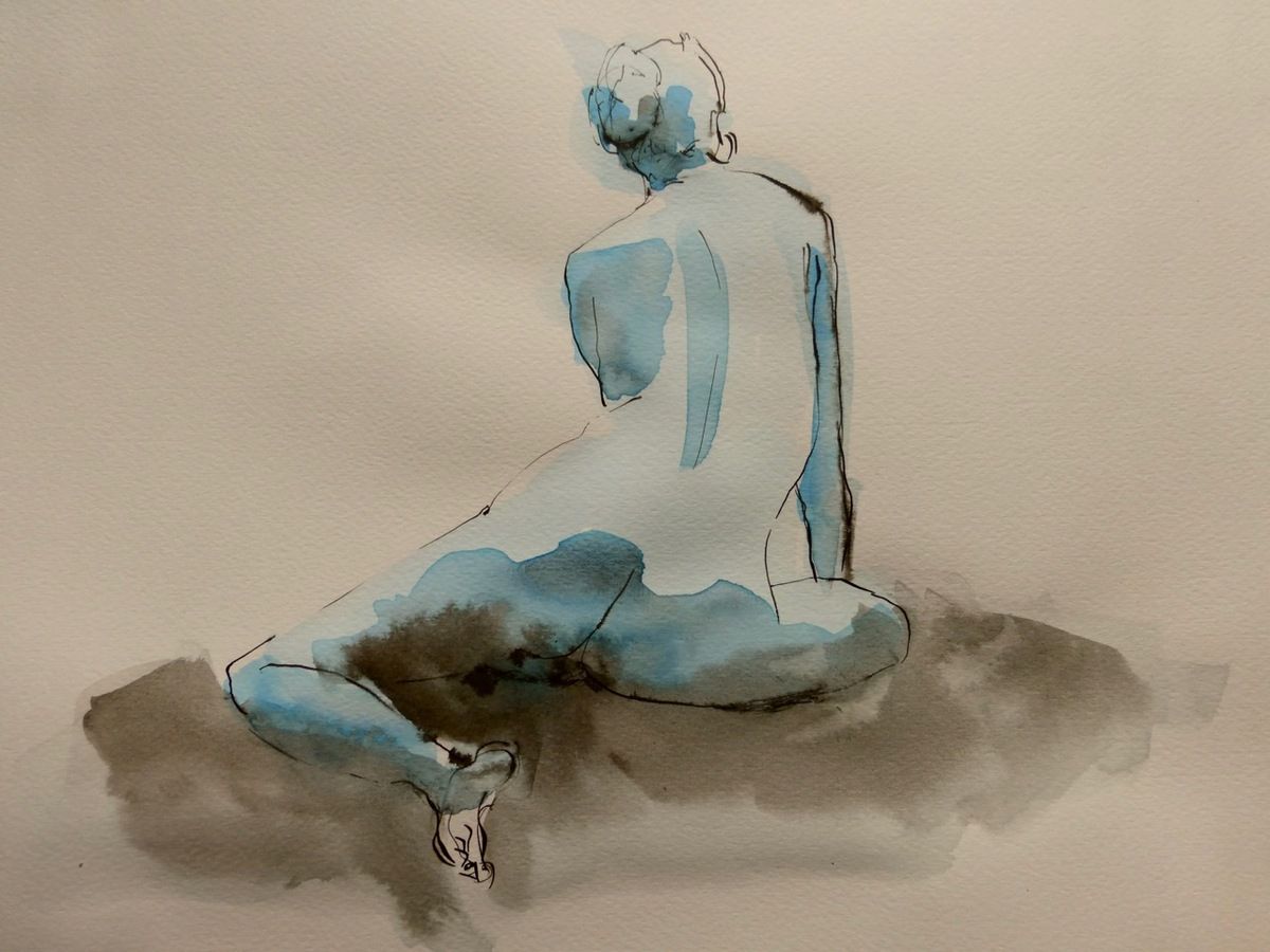 encre et aquarelle sur papier - format 30 x 40 cm