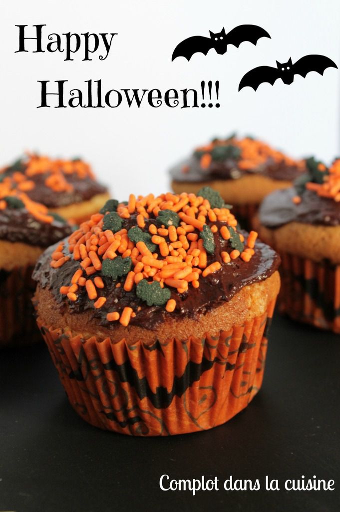 Cupcake à la crème de marrons – Happy Halloween !!!