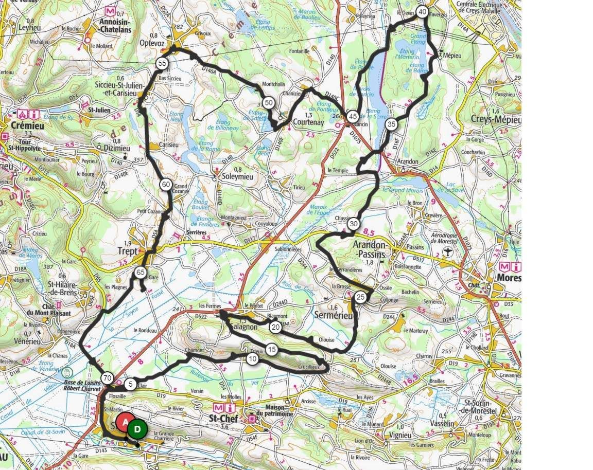 Le parcours prévu initialement