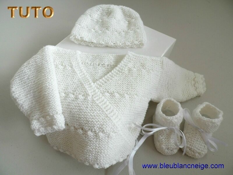 Tuto Explications Tricot Bebe Trousseau Naissance Croise Mixte Pdf Tricot Fait Main Tricot Bebe Layette Laine