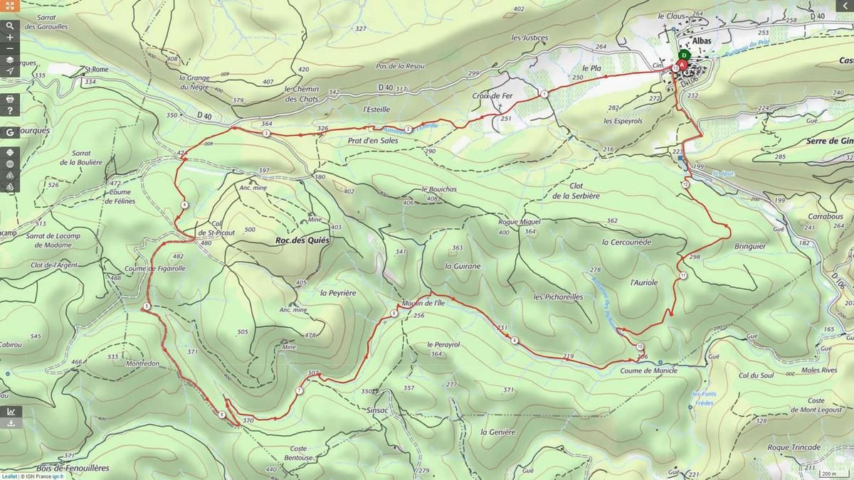 ALBAS "Autour du Roc des Quiés" Fév 2019
