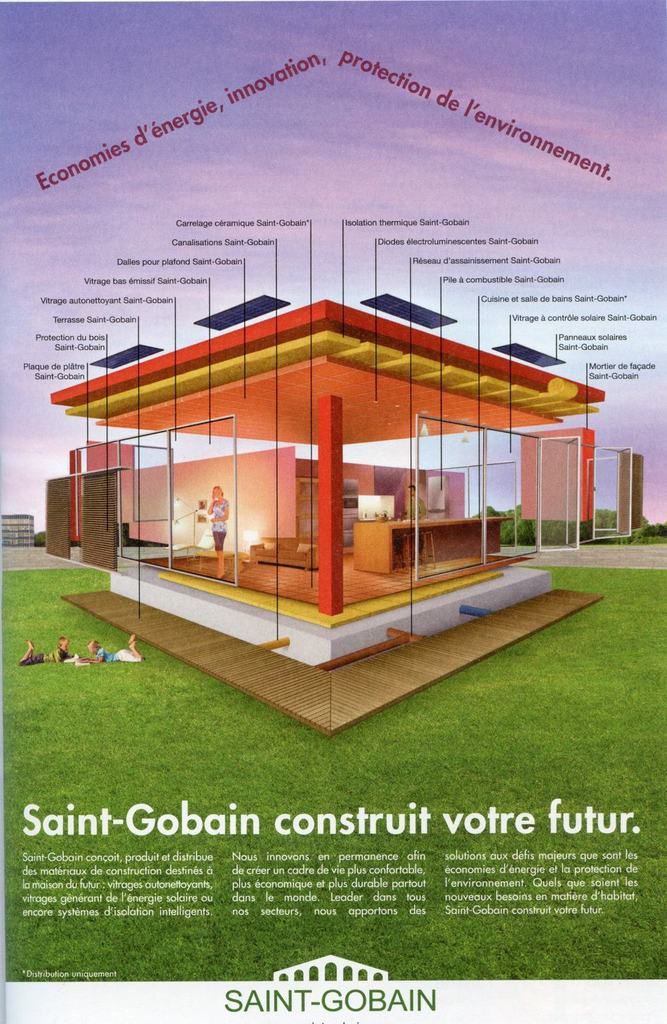 Saint-Gobain, la publicité de Saint-Gobain 